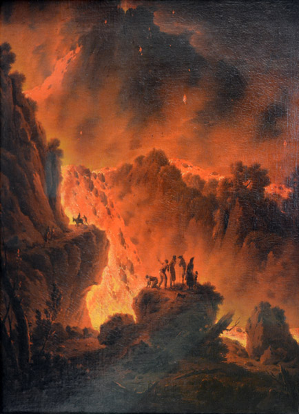 Eruption of Mount Vesuvius, Michael Wutky, ca 1780