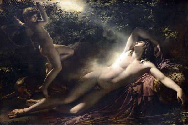 The Slumber of Endymion, 1791, Anne-Louis Girodet de Roussy-Trioson (1767-1824)