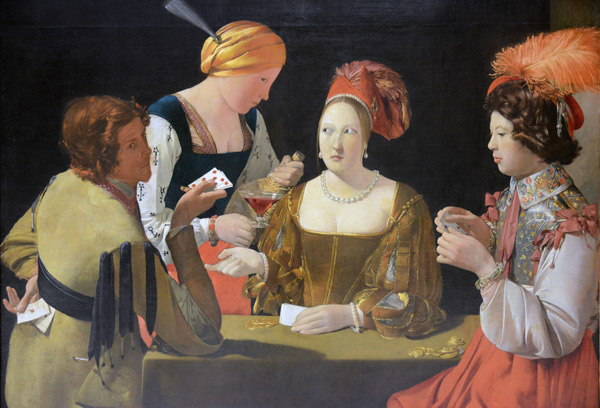 The Cheat with the Ace of Diamonds, Georges de la Tour, ca 1635-1638