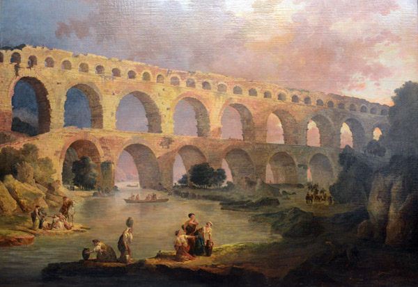 Pont du Garde, Hubert Robert, 1786