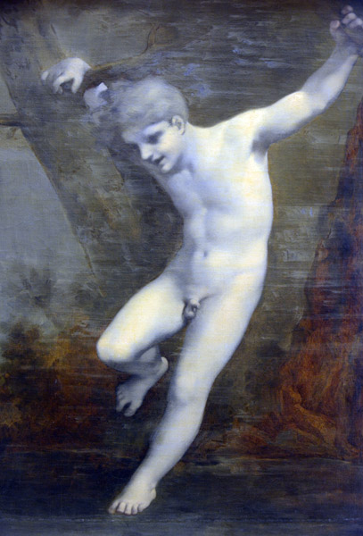 Young Zephyr balances himself over the water, Pierre-Paul Prud'hon (1758-1823)