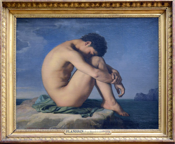 Young Man Nude By The Sea, 1836, Hippolyte Flandrin (1809-1864)