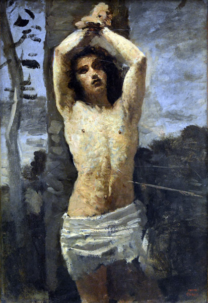 St. Sebastian, 1850-55, Camilee Corot (1796-1875)