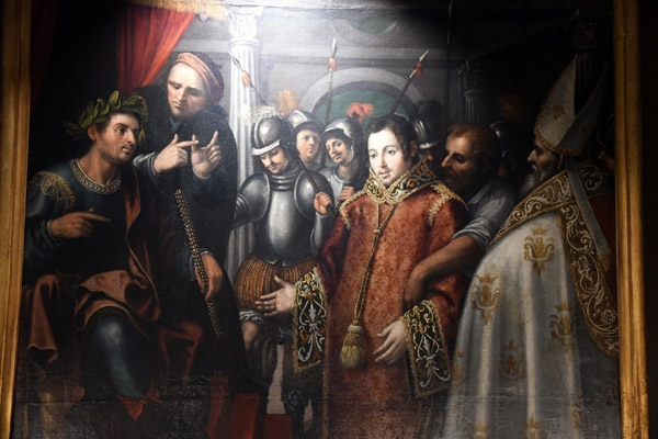 St. Valerius of Zaragoza and St. Vincent before Bacianus, ca 1630