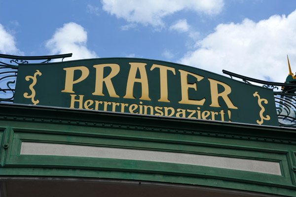 Prater - an amusement park on an island in the Danube on the site of the 1873 World Expo