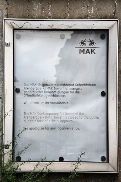 The Flak Tower now houses the MAK Contemporary Art Depot
