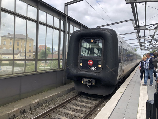 The train back to Hamburg