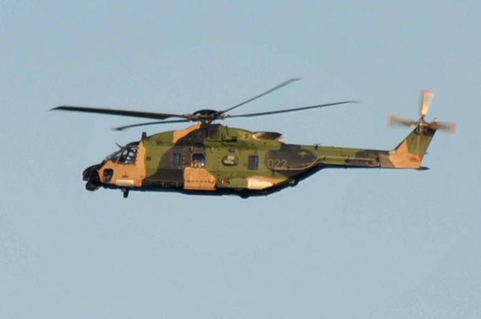 Australia Defence Force MRH90 helicopter off Sydney