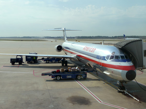American Airlines MD-80 at DFW
