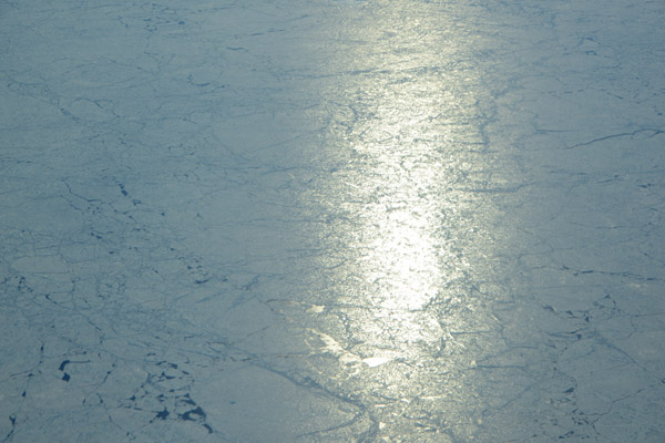 Frozen Arctic Ocean (N78/W118), Canada