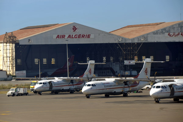ATRs in front of the Air Algrie hanger at ALG