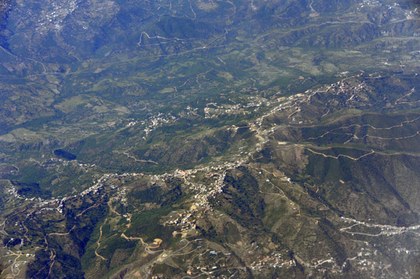Ridgetop villages in the mountains east of Algiers