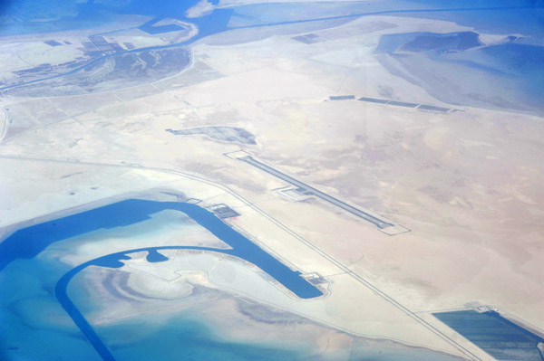Airstrip on Abu Al Abyad island, Abu Dhabi, UAE