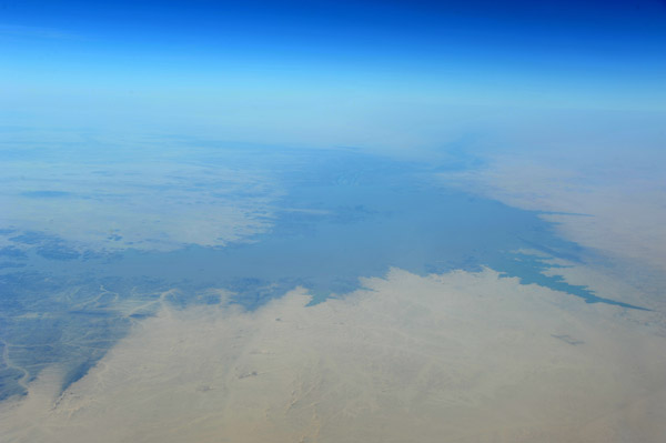 Lake created by the Merawi Dam, Nile River, Sudan