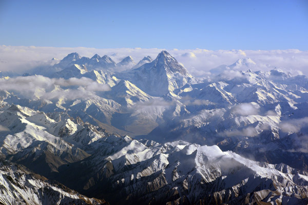 K2 (8,611m/28,251ft) from the northwest inside China