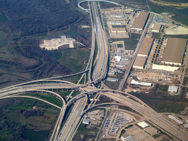 Highway interchange, Dallas-Fort Worth Metroplex