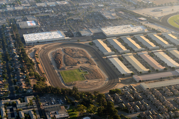 Side track at Hollywood Park Racetrack, Inglewood CA