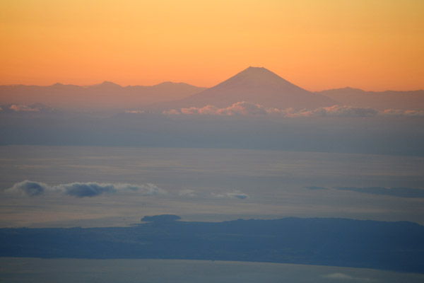 Mount Fuji at sunset, Japan