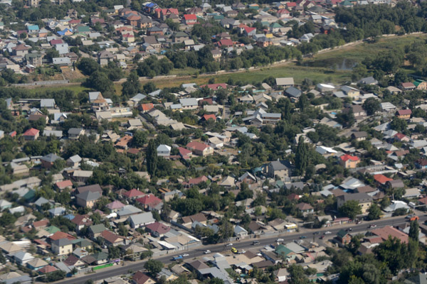 Suburbs near Almaty Airport, Kazakhstan