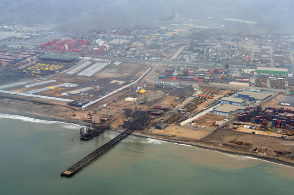 Industrial coast north of Lima, Peru