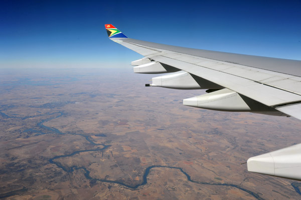 South African Airways A340 from Johannesburg to Cape Town