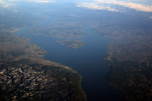 Gjvik and Hamar on Mjsa, Norway's largest lake