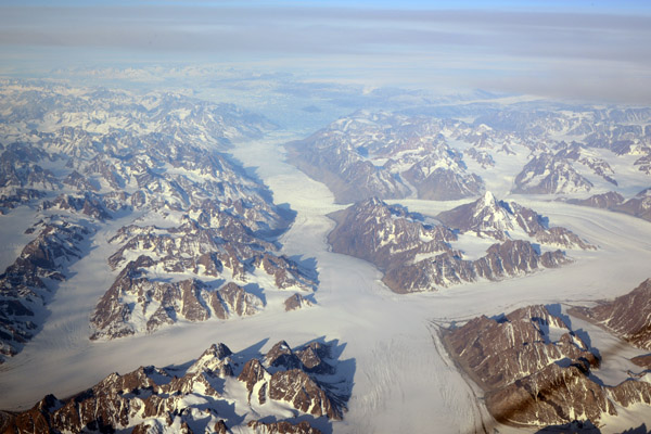 Glaciers of eastern Greenland (N66 33/W036 22)