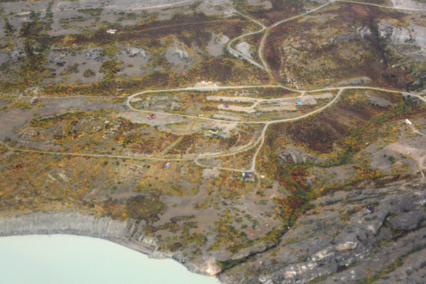 Approach to Kangerlussuaq, Greenland, on an Air North charter from Ottawa via Iqaluit