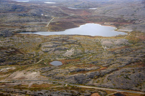 Approach to Kangerlussuaq, Greenland, on an Air North charter from Ottawa via Iqaluit