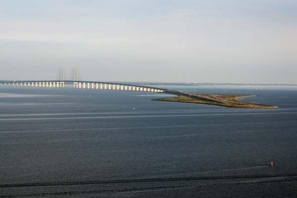 resund Bridge linking Denmark and Sweden