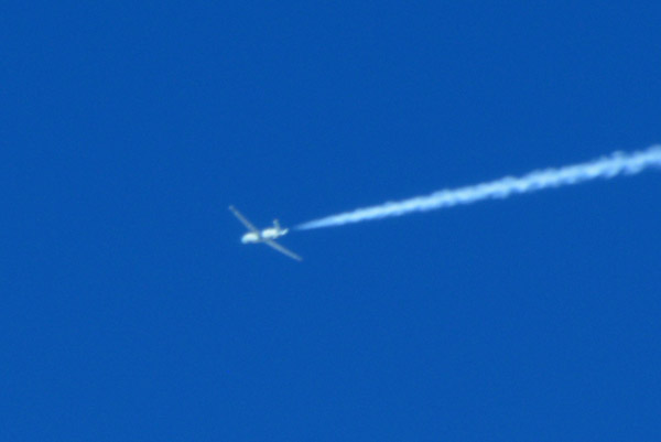 USAF drone at high altitude over southern Iraq