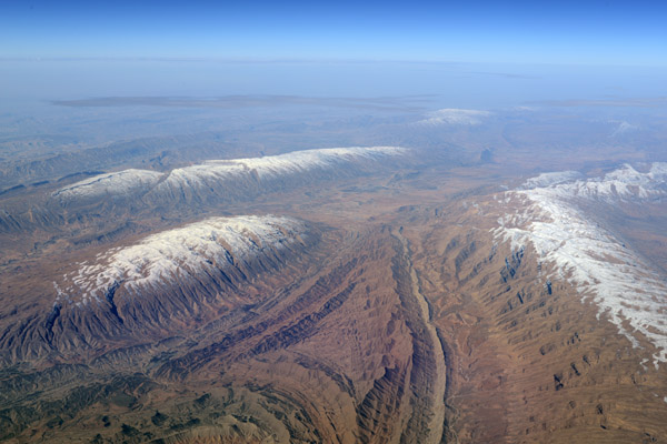 Snowy mountaintops, Fars Province, Iran