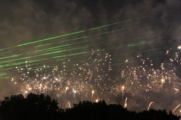 UAE National Day fireworks and laser show