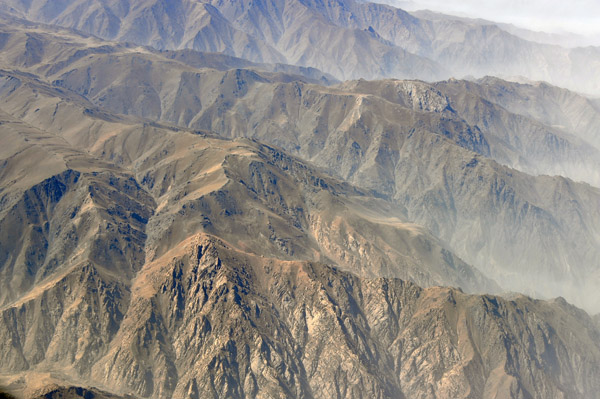 Mountains on the east side of Kabul, Afghanistan