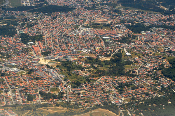 Lisbon suburbs on the south side of the Tejo River, Portugal