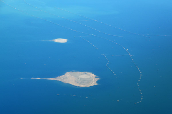 Caspian Sea oil fields off Sangachaly, Azerbaijan
