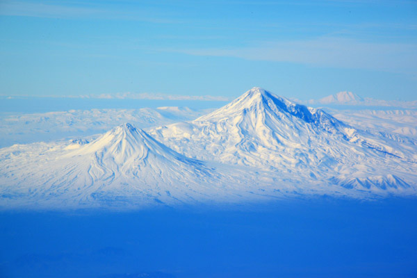 Mount Ararat (5,137m/16,854ft) seen from Armenia