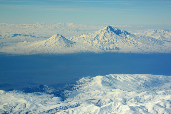 Central valley of Armenia with Mount Ararat
