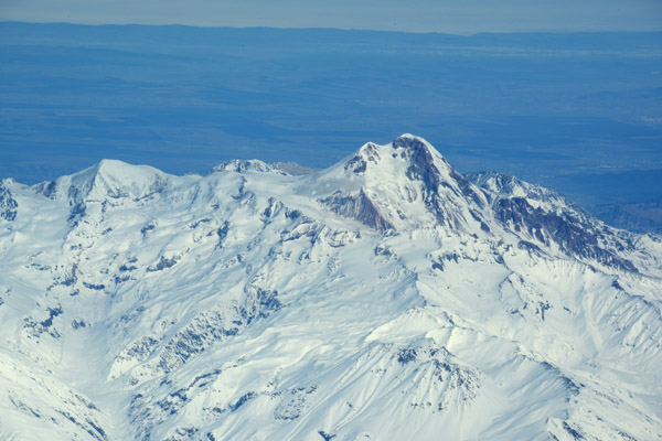 Mount Kazbek (5033m/16,512ft) on the border of Georgia and Russian North Ossetia