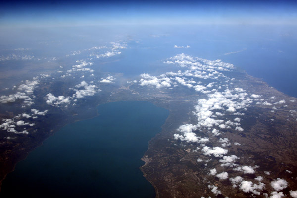 Lake Iznik looking west to the Sea of Mamara, Turkey