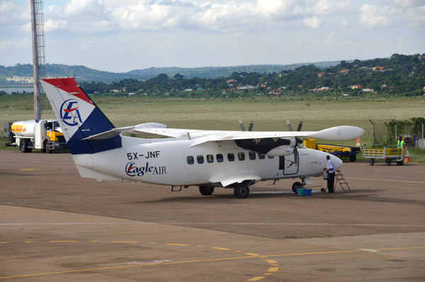 Eagle Air Let L-410UVP (5X-JNF) at Entebbe, Uganda