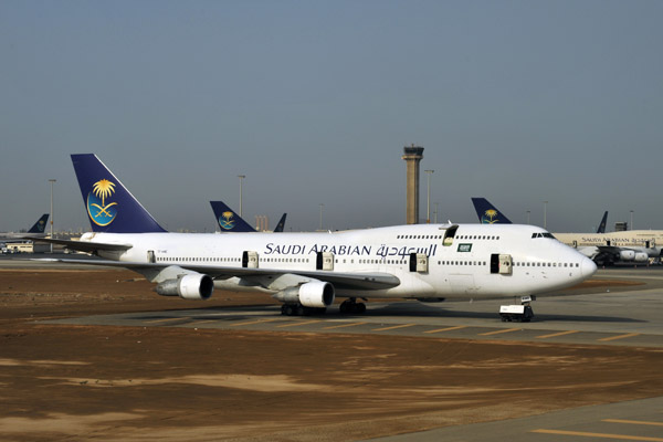 Saudi Arabian (Air Atlanta) B747 )TF-AME) at JED