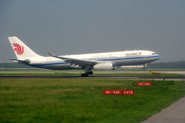 Air China A330 (B-6131) departing PEK