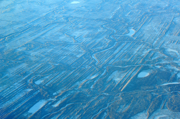 Glacial cuts near Fort Simpson, Northwest Territory