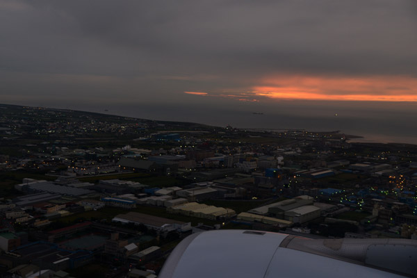 Landing in Taipei