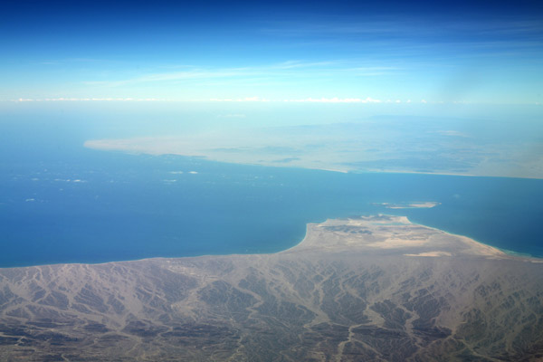 Bab-el-Mandeb Strait, the mouth of the Red Sea, between Yemen and Djibouti 