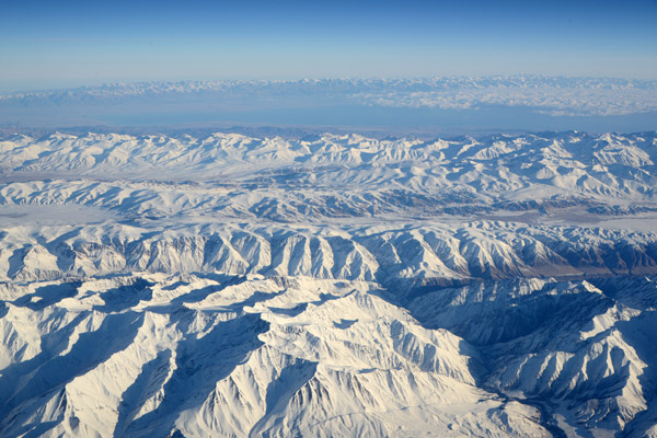 Mountains on the south side of Issyk Kul Lake, Kyrgyzstan