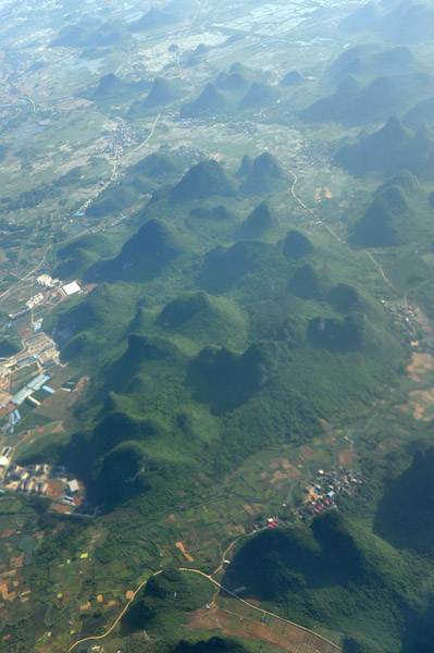 Karst landscape around Guilin, Guangxi Province, China