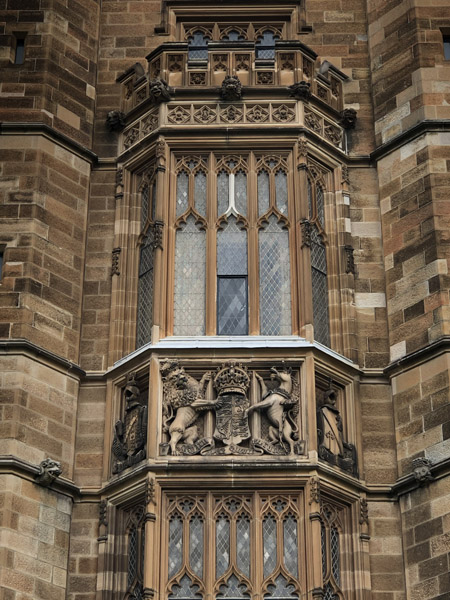 Detail of the University of Sydney clocktower