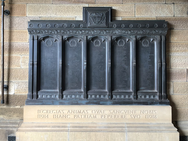 World War I Memorial - University of Sydney